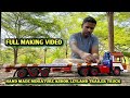 Miniature ashok leyland trailer truck full making