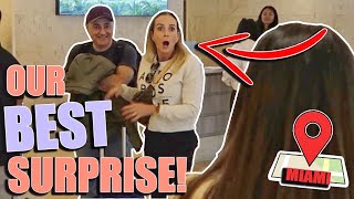 WE FLEW FROM THE UK TO MIAMI TO SURPRISE MY MUM!!! *SHE GETS REALLY EMOTIONAL*