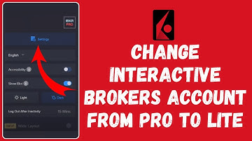 How to Change Interactive Brokers Account From Pro to Lite & Lite to Pro