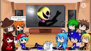 Fandoms react to if Mario was in Friday Night Funkin   bonus video