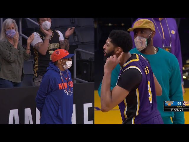 Anthony Davis, LeBron trolled Spike Lee after Lakers beat Knicks