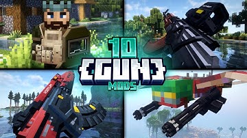 Top 10 Best Minecraft Gun Mods ! (2025)