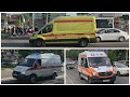 Ambulance responding compilation with yelp siren
