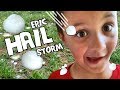 The Epic Hailstorm Day - Hail Trampoline, Hail Baseball, Hail Roller Coaster, FUNnel Vision FAMILY