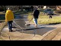 THIS Elderly Woman was STUNNED when we CLEANED her ENTIRE Driveway absolutely FREE