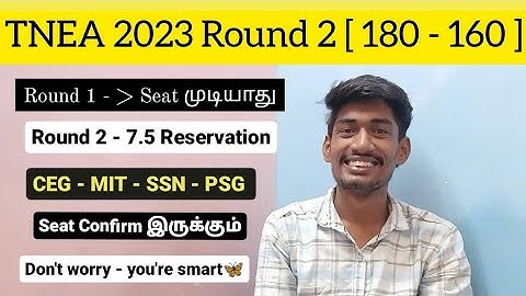 TNEA 2023 Round 2 [ 180 - 160 ] Cutoff | Choice Filling Ideas & Tricks | TTG