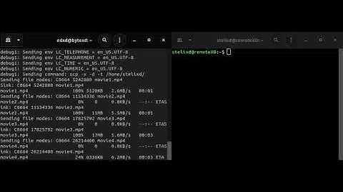 SCP Command -  Copy Files Verbose Mode