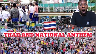 เคารพธงชาติ Standing For The Thai National Anthem REACTION!!!