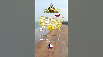 How many churches are in your state? #mapping #mapper #usa #geography #europe #fyp #map #fypシ゚viral