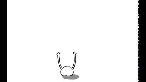 Bouncing ball with arms, Flash animation