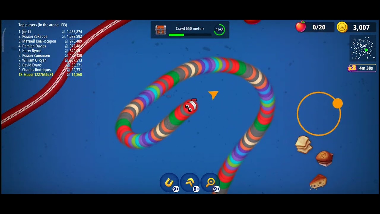 Worms Zone.ioSlither SnakeEpic Worms Zone.io GameplayTop 6Quick