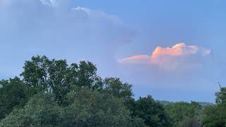 Anvil cloud forming over Boerne, Texas
