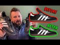 How to shorten Adidas Samba Classic tongues with no cutting?