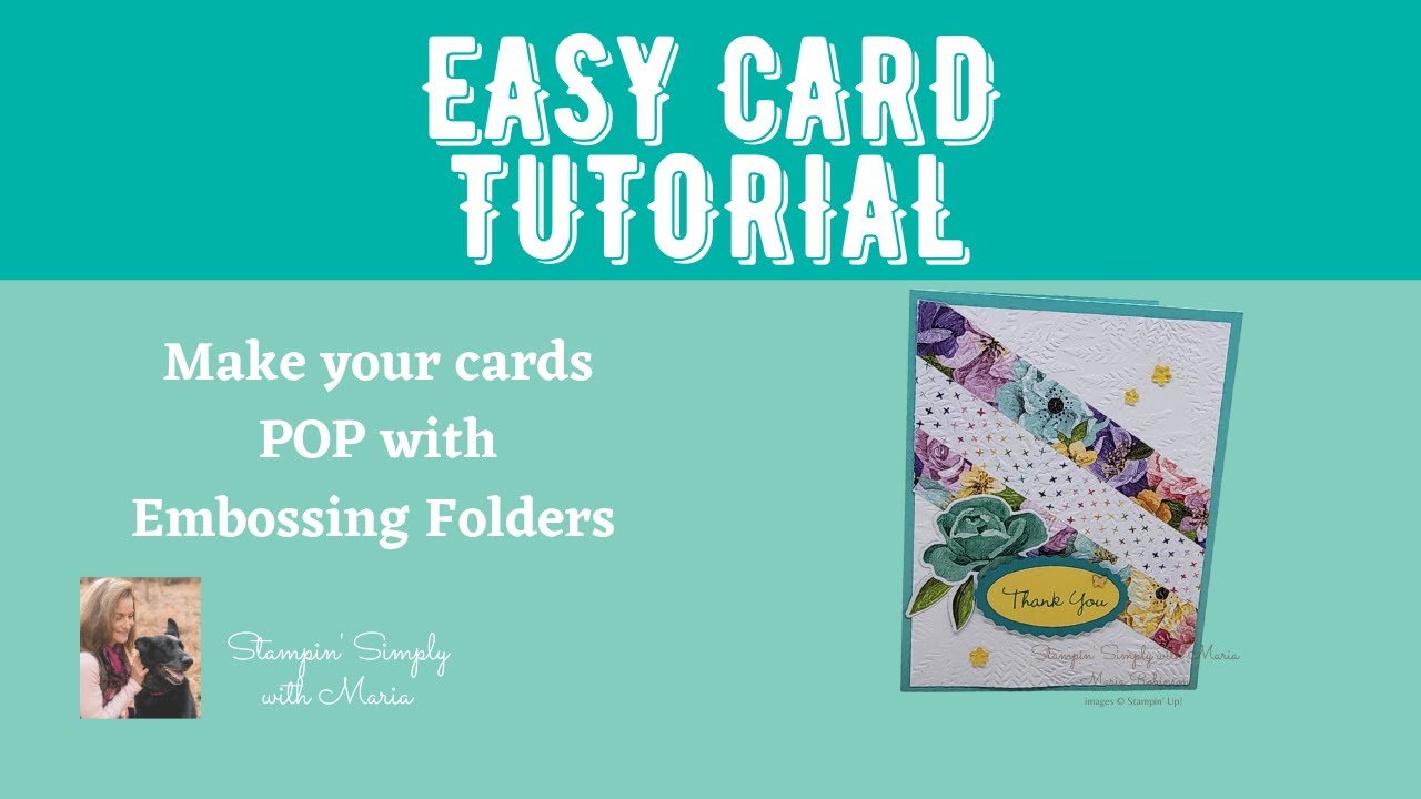USE Embossing Folders to make your cards POP! - YouTube
