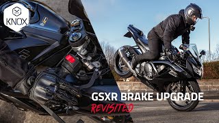 GSXR 750 brake upgrade pt.2 ✋ | Hel brake Master Cylinder + SBS DC brake pads | Knox Armour