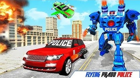 Flying Prado Car Robot Game | Android/iOS - Gameplay