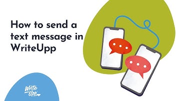 How to send a text message (SMS) in WriteUpp