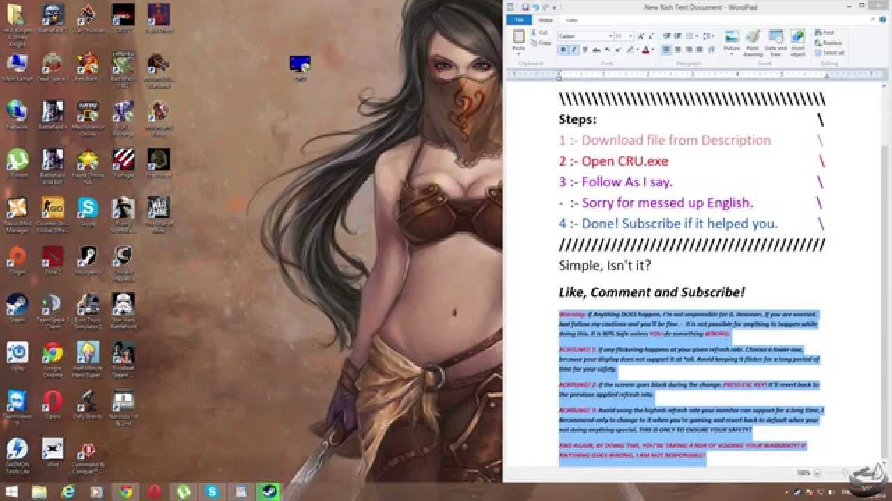 How to Overclock your Display/Monitor (AMD/Mac)