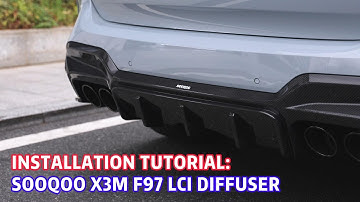How To Install SOOQOO X3M F97 LCI Rear Diffuser?