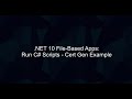 .NET 10 File-Based Apps - Run C# Scripts: Real Certificate Generator Example
