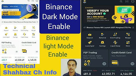 Binance Dark Mode Enable |light mode Enable in binance Tutorial light Mode and dark Mode on kare