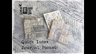 Carmens Curious Tutorial: Index Side Journal Pocket