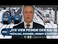 DEUTSCHLANDWEITER WARNSTREIK: GDL-Chef Weselsky sieht Problem bei Bahn-Vorstand Seiler | INTERVIEW