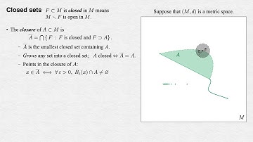 3 - Open and closed sets