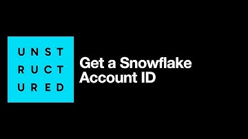 Get a Snowflake Account ID