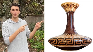 Segmented Woodturning a Vase out of 1025 Piece of Wood!!!  -- European Decanter