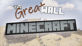 Building a GIANT Concrete Wall in Minecraft - to keep all dem haters out