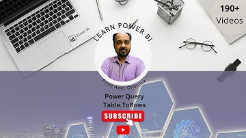 Power BI Beginners 197: Power Query Table.ToRows