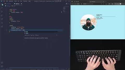 ASMR Programming - Profile Card UI - No Talking