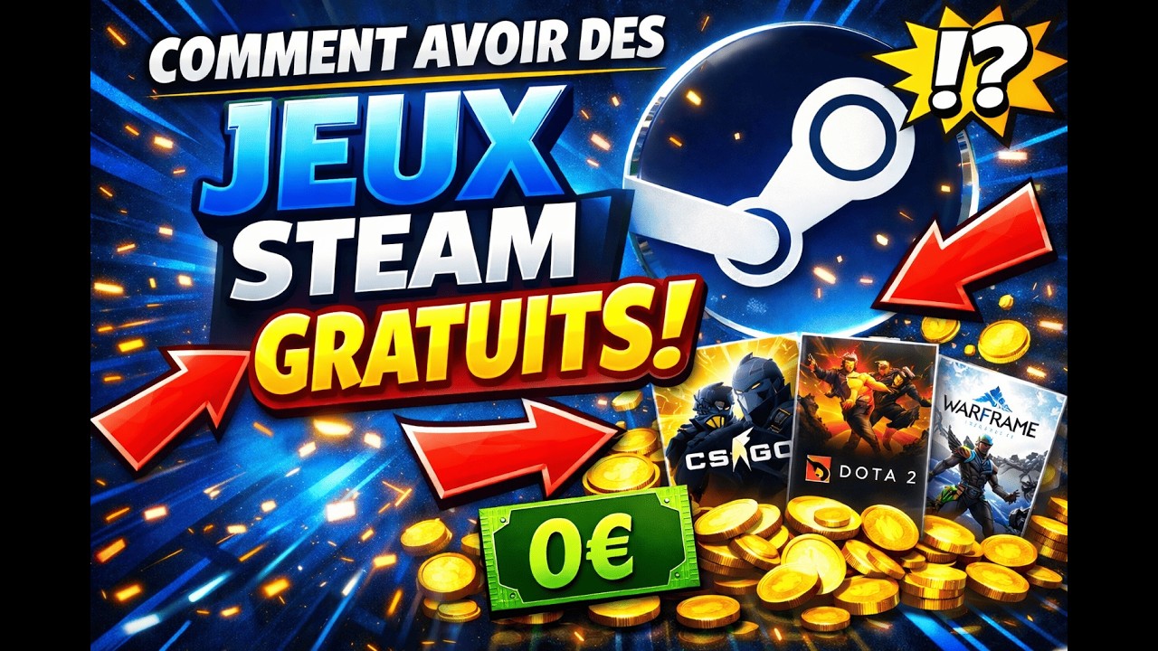COMMENT AVOIR TOUT LES JEUX GRATUITEMENT SUR STEAM PT2!!!! - YouTube