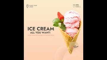 New Ice Cream Shop Ad Promo Preview - FlexClip video template  #VideoIdeas