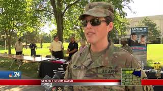 University of Toledo hosts 22 push up challenge to raise awareness for veteran suicide
