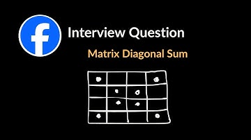 Matrix Diagonal Sum | Amazon Interview Question | Math & geometry | LeetCode 1572 | C++