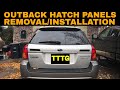 Subaru Outback Interior Hatch Panel Removal (2005-2009)