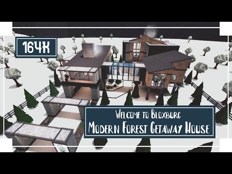 Modern Forest Getaway House Speedbuild Roblox Welcome To Bloxburg Youtube - mcjuggernuggets house in roblox youtube