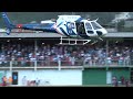 Helicóptero pousa em campo de futebol durante partida do Campeonato Capixaba