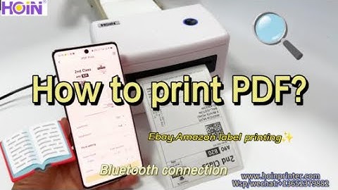 How to print PDF in your android or IOS with Dlabel application?  Hoin 4 inch label Printer H400B
