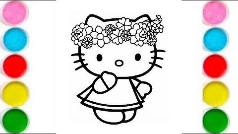 How to Draw Hello Kitty | Easy Drawing & Coloring for Kids & Toddlers | Let’s Draw Together