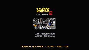 [MSX2] - "Laydock 2: Last Attack" - Intro