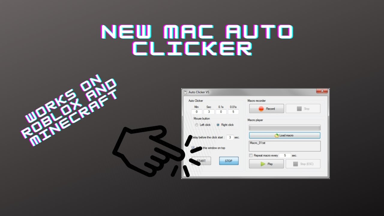 mc auto clicker mac