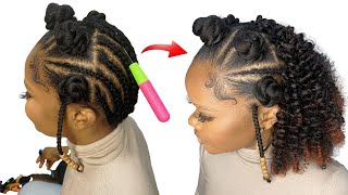 NO LEAVE OUT❌ DIY Curly Crochet Hairstyle Using Braid Extension