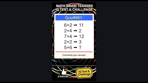 Math Brain Teasers: IQ Test & Challenge (With Answer) #mathquiz #mathpuzzle