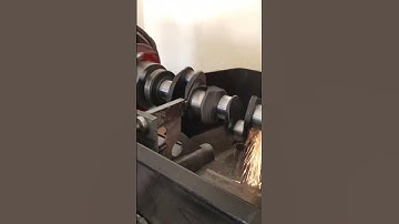 Crankshaft Grinding Process by the FH-450 : Precision Engineering in Action #CrankShaft #Grinding
