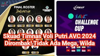 Skuad Timnas Voli Putri AVC 2024 Dirombak! Tidak Ada Megawati, Wilda, Agustin Dll