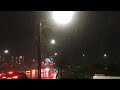 (4K) Night Walk with Heavy Rain and Thunder (폭우 속 밤산책)