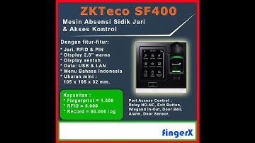 ZKTeco SF400 with ZKBio Access Registration